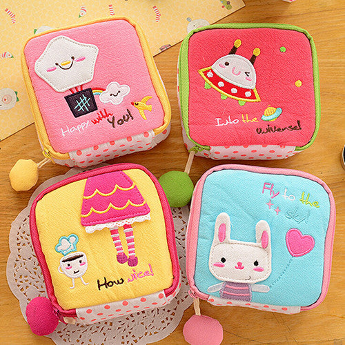 Girl's Cute Cartoon Sanitary Napkin Towel Pads